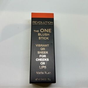 Makeup Revolution The One Blush Stick Matte Rush Sculpt Contour Cheeks Lips